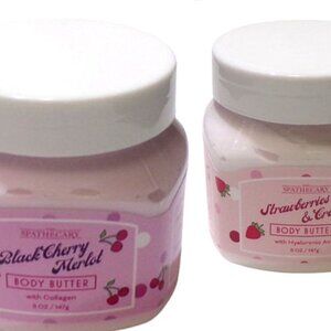 The Spathecary Body Butter Strawberry & Cream And Black Cherry Merlot 5 oz